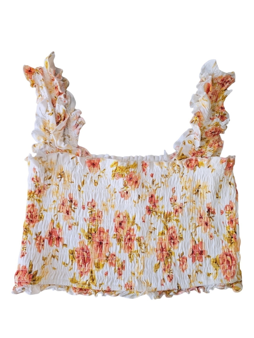 Alter’d State Floral Smocked Crop Top – Women’s L